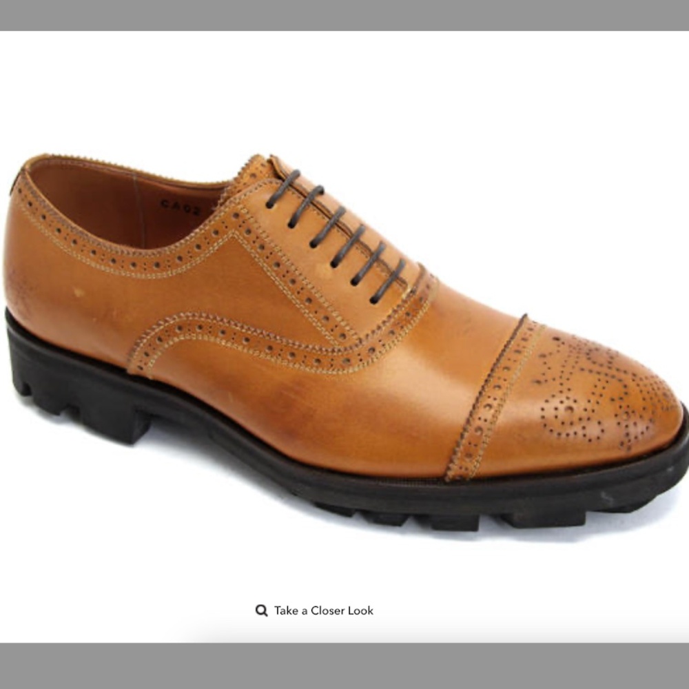 Fluevog Gateway Angels Brandenburg classic lace-up with brogue details EUC - Picture 10 of 10